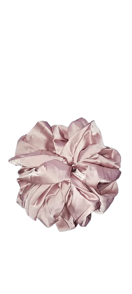 chouchou volume rose cheveux femme