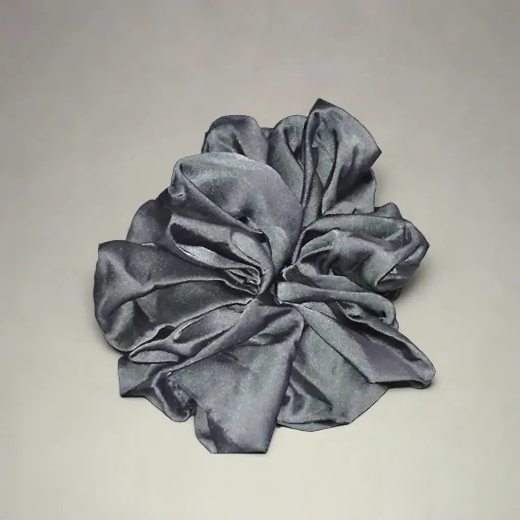 accessoire cheveux chouchou noir large 20 cm