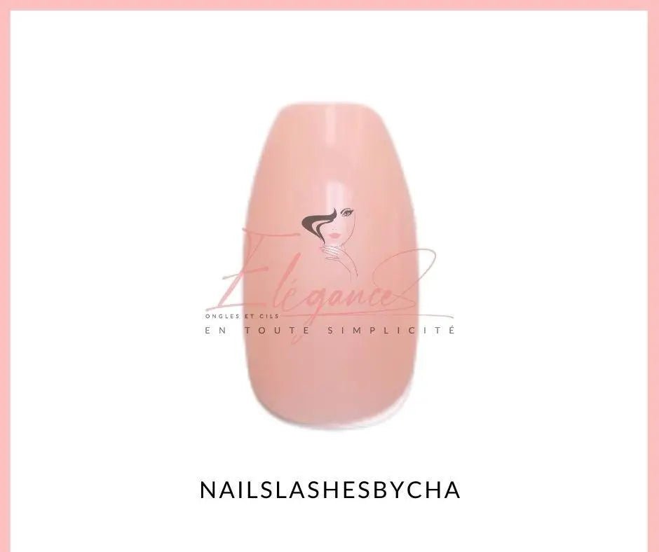 Kit faux ongle press on nails mi-long Ballerine rose nude R011| ongle rose - faux ongles nude | NailsLashesbyCha faux ongles réutilisables