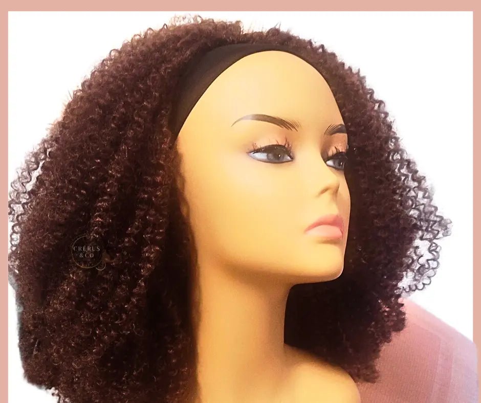 Headband wig_perruque bandeau cheveux frisés pour femme noire_perruque frisée femme_perruque frisée naturel_perruque frisée afro coiffure_perruque frisée_perruque débutant_perruque bandeau synthétique