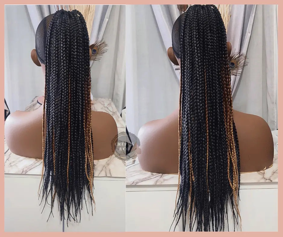 Postiche queue de cheval élastique tressée 'Becky' – Élégance Simplement, avec tresses élégantes pour une coiffure chic et pratique. Idéal pour des mèches colorées ou des looks sophistiqués.