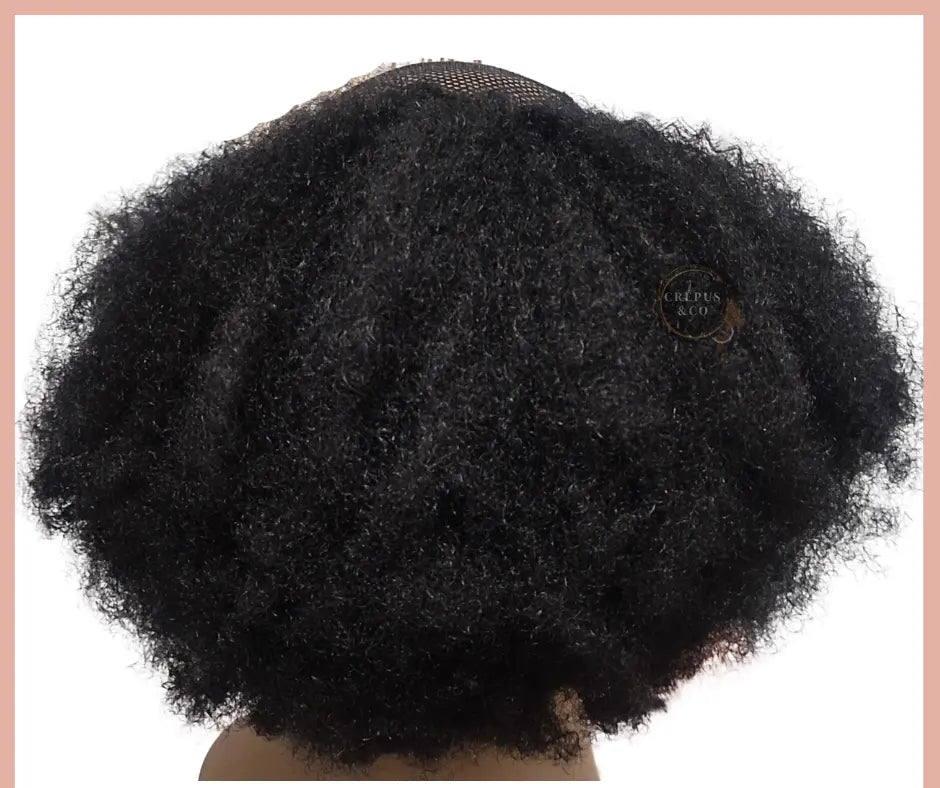 Postiche queue de cheval crépus – Extension cheveux afro pour femme noire, idéale pour coiffure africaine, tresses africaines et cheveux crépus. Queue de cheval avec élastique pour une coiffure rapide et naturelle, parfaite pour cheveux 3C.
