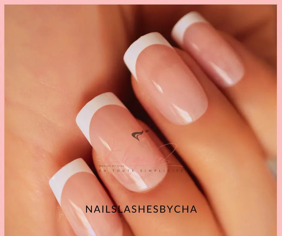 French manucure carré ongle french original kit faux ongles french ongles carré ongles réutilisables sans colle faux ongles réutilisables