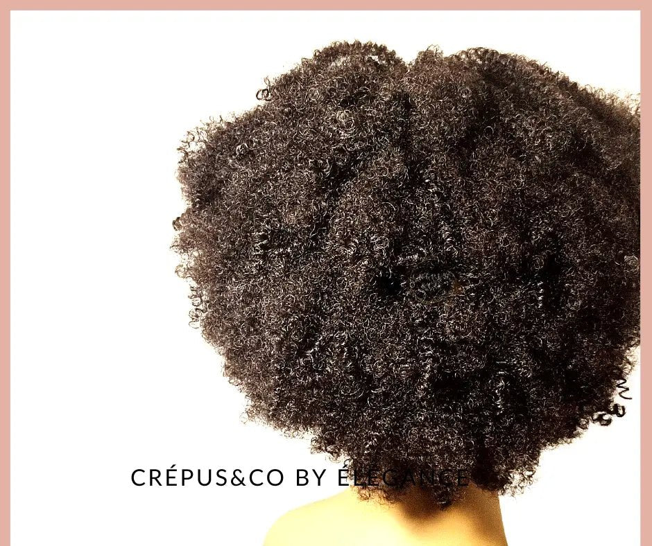 Extension cheveux bouclés Kéziah, postiche queue de cheval 10 pouces avec volume naturel et fixation élastique - CrépusandCo