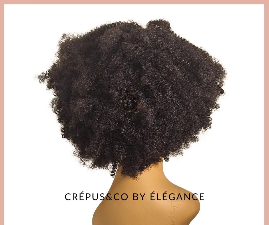 Postiche queue de cheval avec élastique, boucles kinky curly afro, coiffure rapide et naturelle pour cheveux texturé