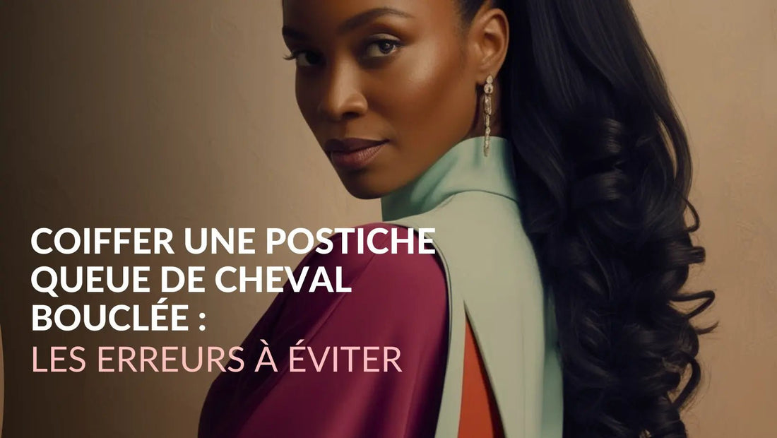 Coiffer une postiche queue de cheval bouclée