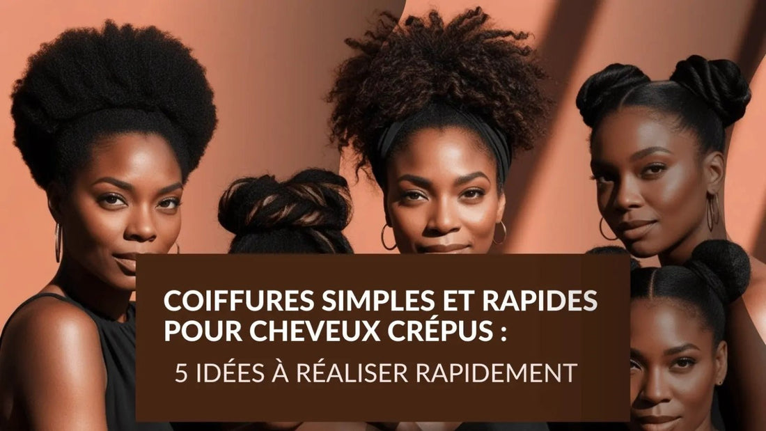 coiffure simple et rapide cheveux afro ou bouclés  5 Idées à Réaliser rapidement