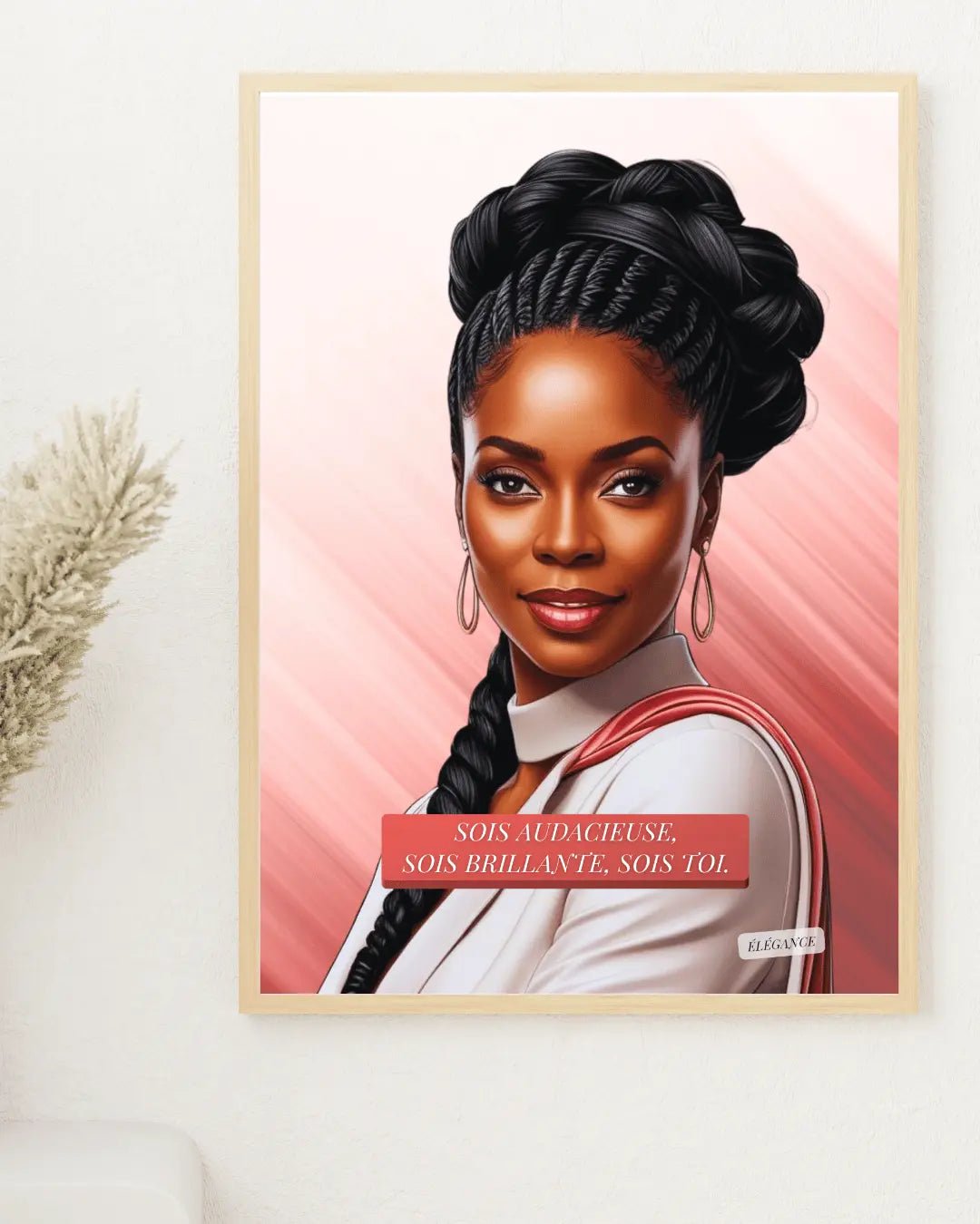 affiche Affiche inspirante femme – Sois audacieuse téléchargeable 