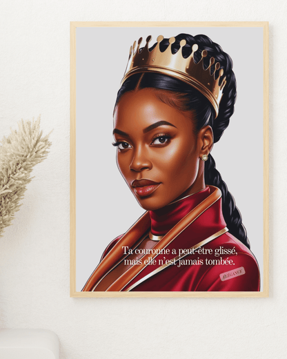 Affiche imprimable – « Ta couronne » citation inspirante