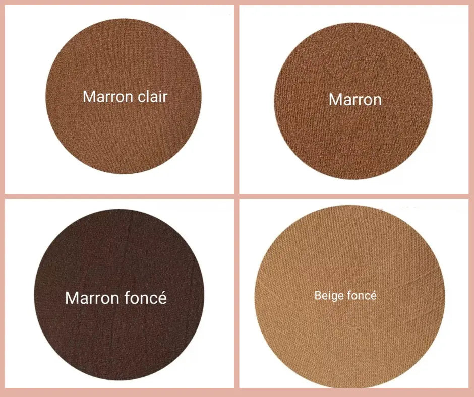 Bonnet HD marron pour perruque femme noire, confortable et discret.

