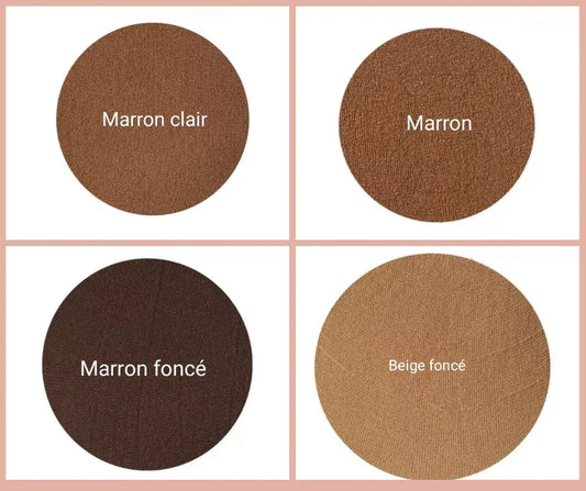 Bonnet HD marron pour perruque femme noire, confortable et discret.

