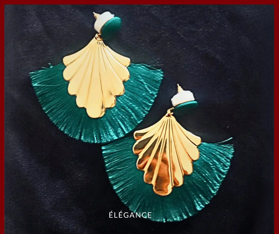 boucles d'oreilles originales, boucles d'oreilles bohème, bijou femme, boucles d'oreilles dorées, boucles d'oreilles tendance, boucle d'oreille pendantes, boucles tissus, boucles d'oreilles éventail, élégance bijoux, tendance bijoux femme, bijoux tendances femme, boutique bijoux, les bijoux, acheter bijoux, site bijou, boucles d'oreilles tendance, vente bijoux_elegance bijoux_élégance bijoux_elegance simplement