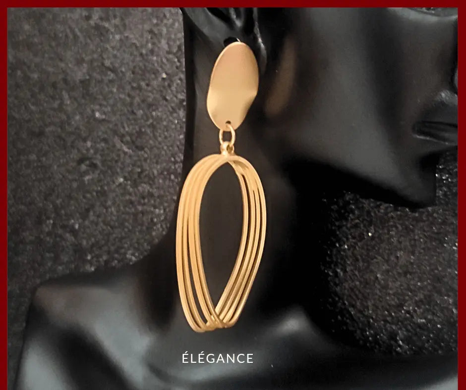 boucles d'oreilles originales, boucles d'oreilles créole, bijou femme, boucles d'oreilles dorées, boucles d'oreilles tendance, boucle d'oreille pendantes, boucles d'oreilles légères, boucles d'oreilles créoles ovales, élégance bijoux, elegance simplement