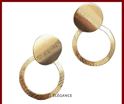 boucles élégantes, boucles d'oreilles légères et simples, boucles d'oreilles originales, boucles d'oreilles de taille moyenne
