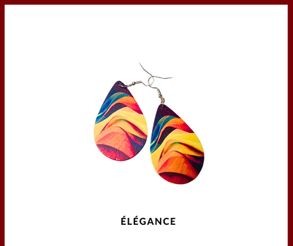 boucles d'oreilles bois_boucles d'oreilles colorées_boucles d'oreilles orange_bijoux colorés_accessoires de mode,_boucles d'oreilles pour femmes_boucles d'oreilles tendance_dée cadeau bijoux_elegance bijoux_élégance bijoux