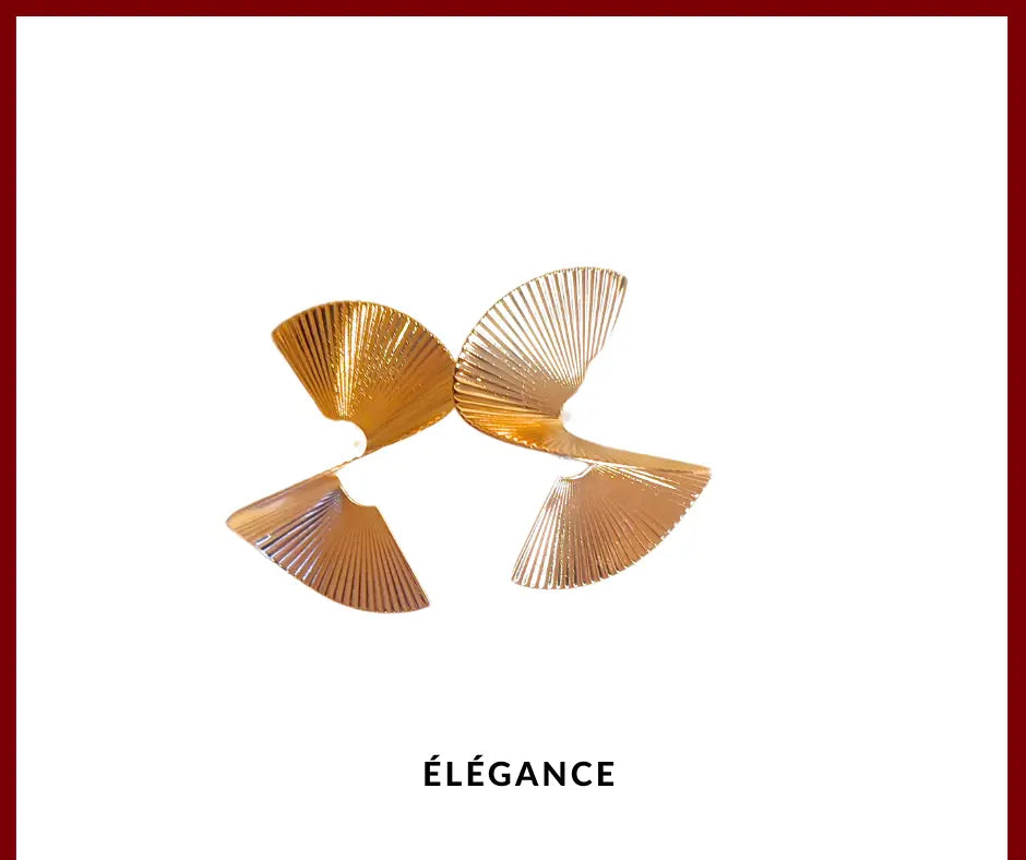 Bijoux fantaisie femme – Boucles d'oreilles créoles dorées spirale oversize, bijou original et élégant, accessoires mode tendance pas chers