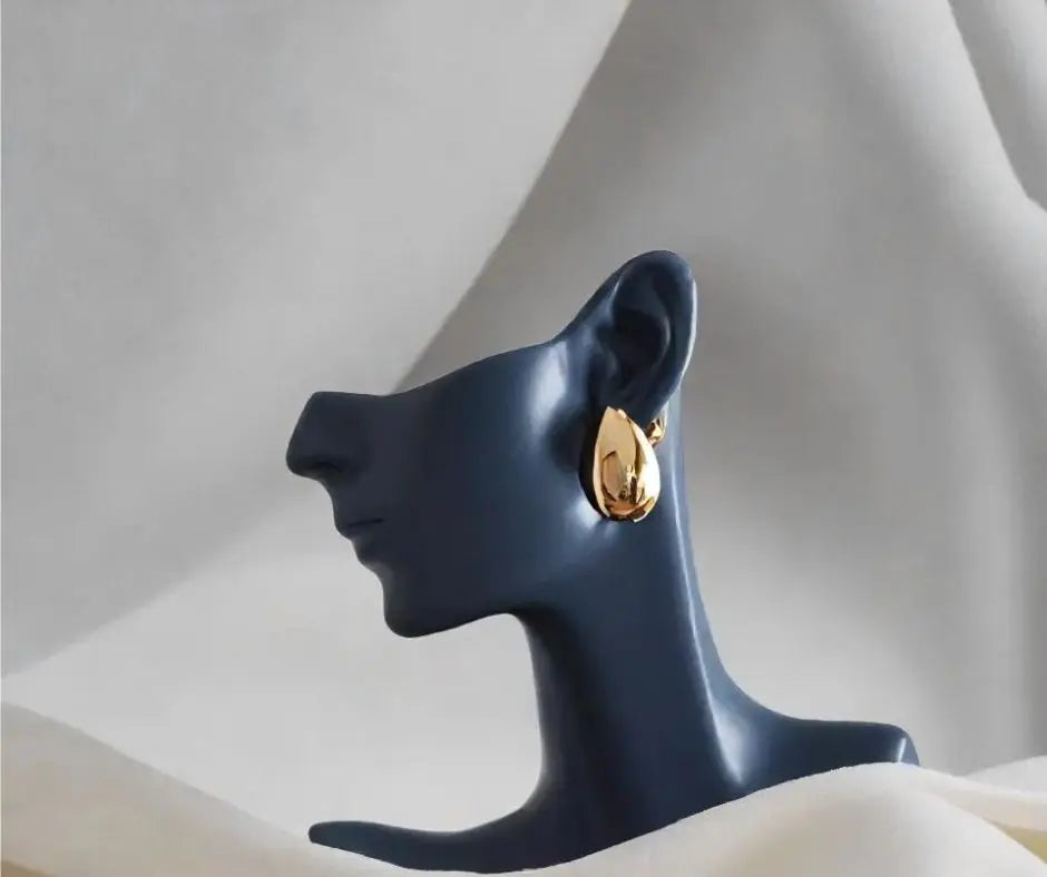 Bijoux tendance : boucles d’oreilles goutte chic en acier inoxydable, parfaites pour sublimer vos tenues.