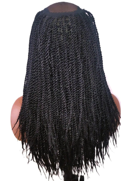  Perruque tressées crochet twist pour femme afro, style naturel et rapide. Perruque femme tresse africaine