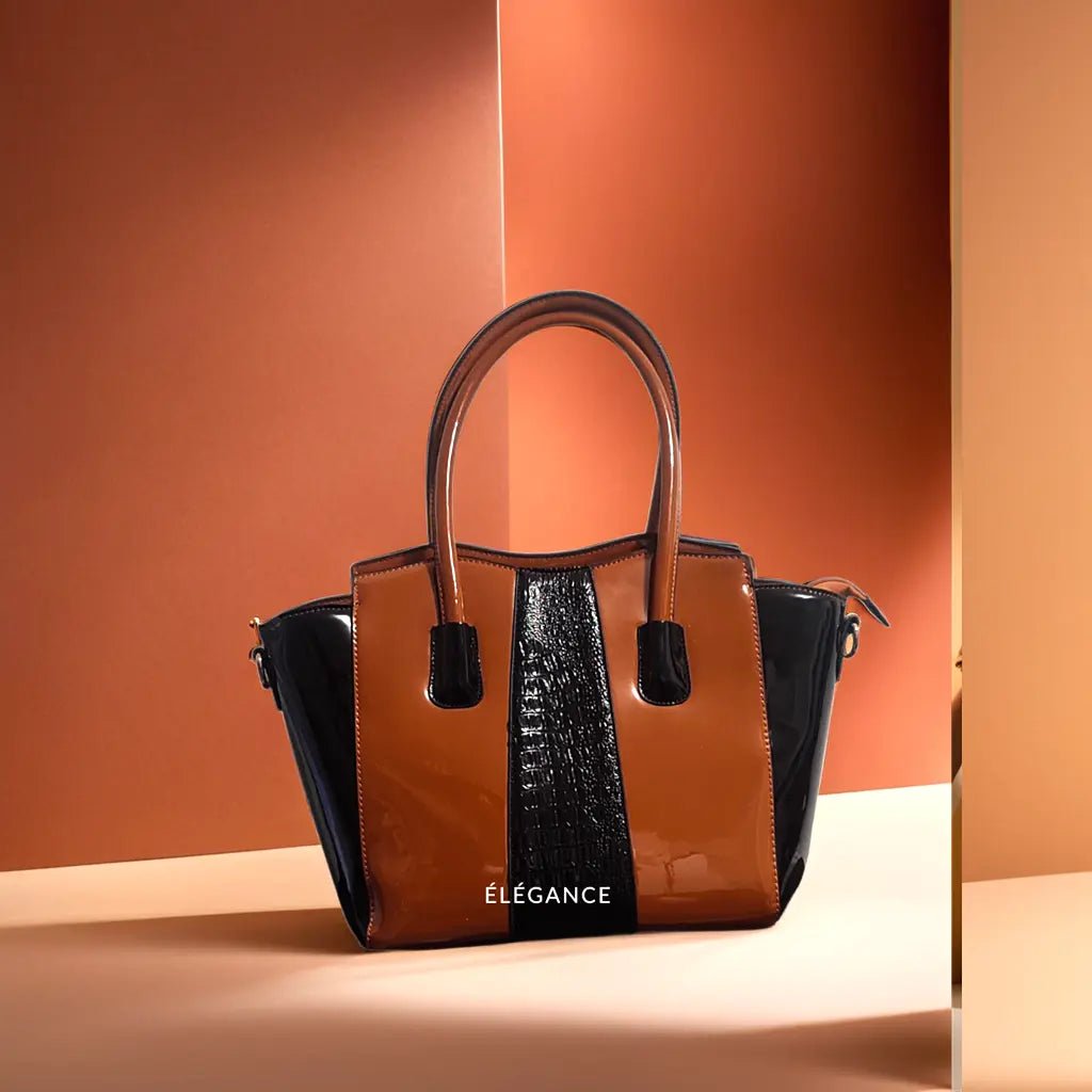 Grand Sac à Main Vernis Noir et Chocolat Elégance Simplement sac a main original sac femme sac main  grand sac a main femme sac tendance femme, grand sac à main, sacs tendance femme sacs à mains femmes sacs à main femme sacs pour femme sac pour femmes sac tendance sacs a main sac a main pour femme acheter un sac marron   femme sac sac à main magasin marron elegancesimplement magasin de sacs à main site de sac sac de femme sac a mode marron sac à mains marron. Sac vernis noir chic et pratique multipoche