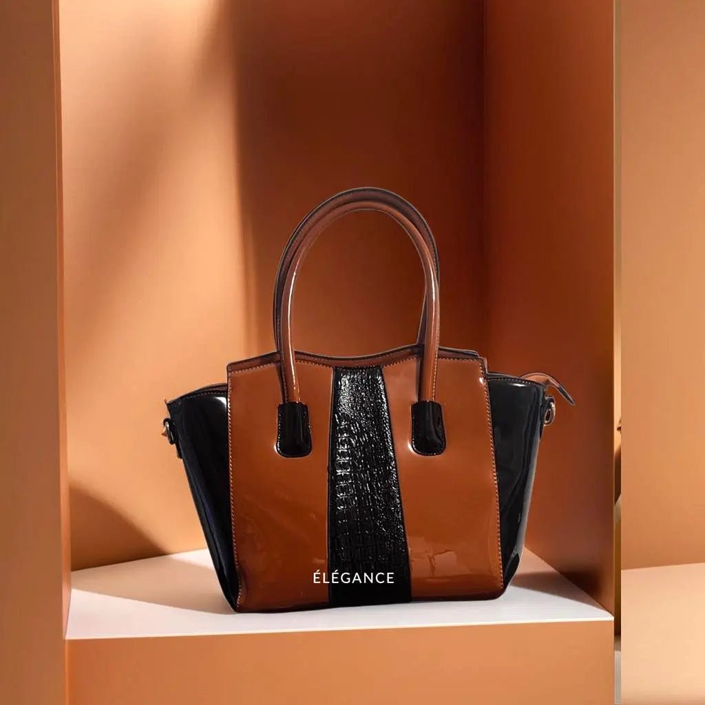Grand Sac à Main Vernis Noir et Chocolat Elégance Simplement sac a main original sac femme sac main  grand sac a main femme sac tendance femme, grand sac à main, sacs tendance femme sacs à mains femmes sacs à main femme sacs pour femme sac pour femmes sac tendance sacs a main sac a main pour femme acheter un sac marron   femme sac sac à main magasin marron elegancesimplement magasin de sacs à main site de sac sac de femme sac a mode marron sac à mains marron