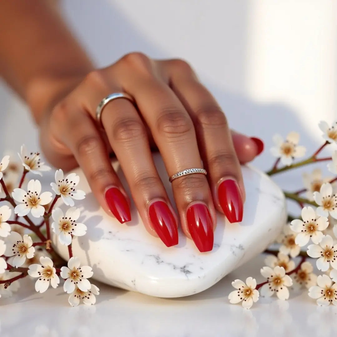 Kits faux ongles ballerine glossy mi-long NAILS&LASHESBYCHA