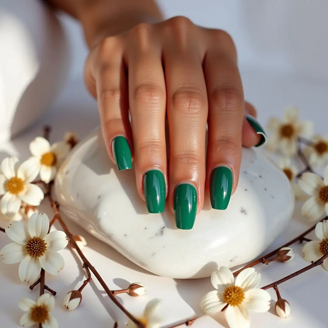 Kits faux ongles ballerine glossy mi-long NAILS&LASHESBYCHA