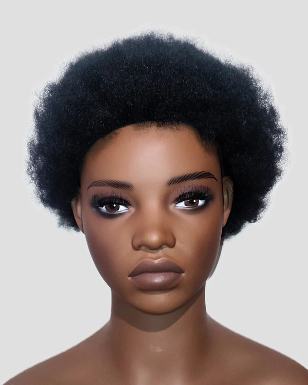 Perruque africaine courte Sahily, coiffure afro réaliste, fibre premium résistante à la chaleur, confortable crépus and co
