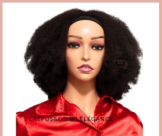 Perruque U-part bouclée courte pour cheveux naturels et afro, idéale pour cheveux crépus. Perruque ouverte, facile à poser rapidement sans colle, avec effet naturel. Extension pour femme noire, perruque synthétique pour un style pratique et élégant.