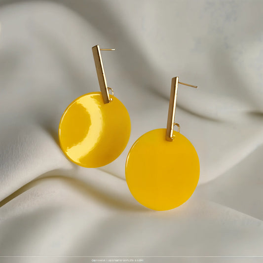 Boucles d'Oreilles Pendantes Rondes vibrantes Elégance Simplement