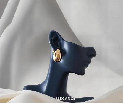 Boucles goutte Élégance Simplement, acier inoxydable hypoallergénique, bijoux raffinés et modernes