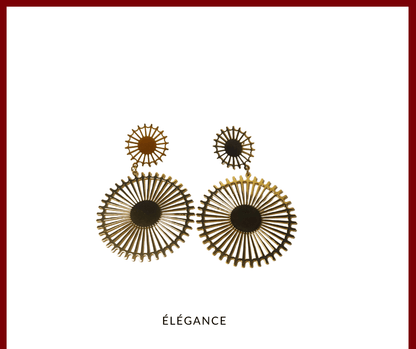 Paire de boucles d’oreilles pendantes et longues en acier chirurgical, bijou durable et chic