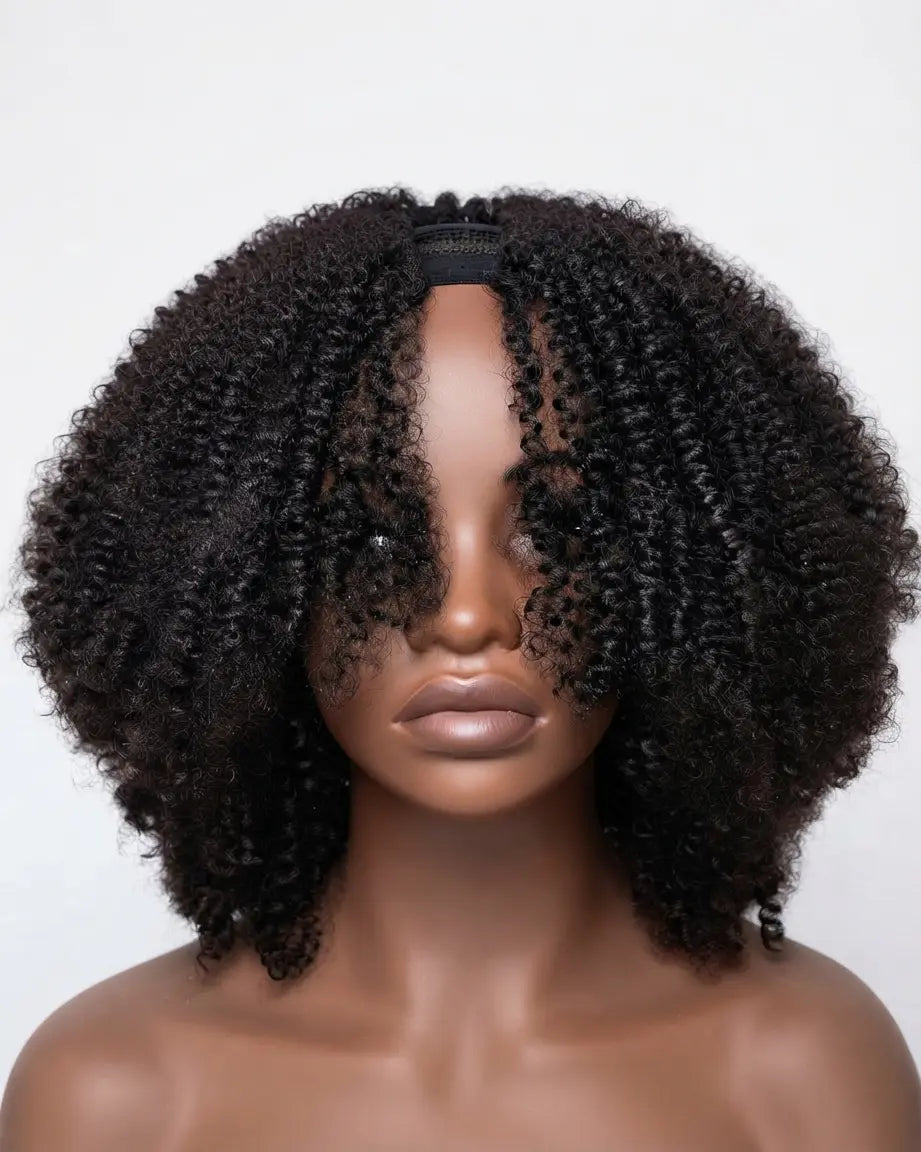 Perruque synthétique premium sans colle, facile à poser, modèle Kéziah