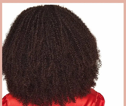 Perruque afro U-Part frisée Crépus&Co, sans colle, semi-naturelle, afro chic pour femmes aux cheveux crépus et frisés.