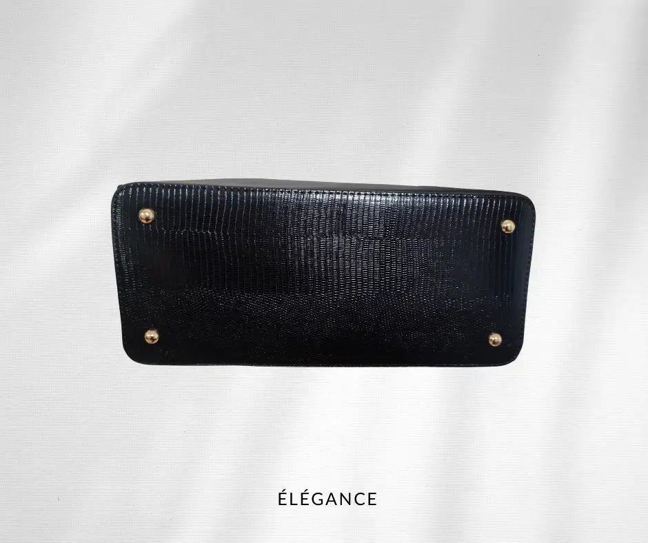 Sac à main Maoukian Studio noir femme vue de bas 