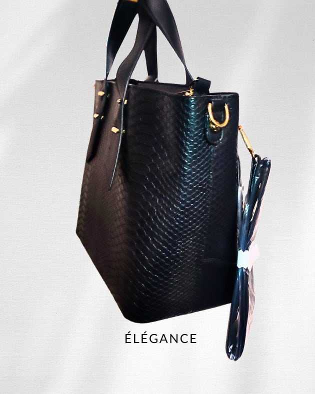 Sac à main femme Rodier London noir avec bandoulière