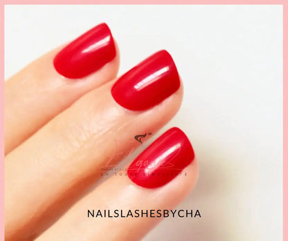 Press on nail court  Faux ongles carrés rouge  ongles rouge faux ongles réutilisable sans colle Elégance faux ongles réutilisables rouge courts