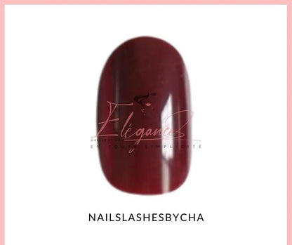Kit faux ongles rond courts press on nails - NAILS&LASHESBYCHA faux ongles réutilisables rouge