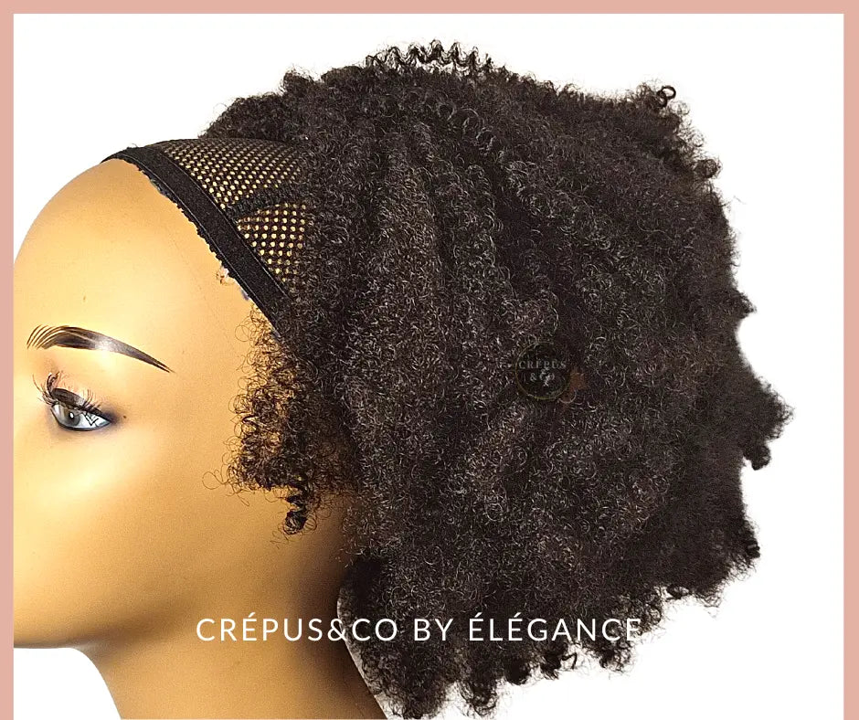 Queue de cheval afro curly – Extension cheveux crépus 4C, Kinky curly ponytail pour cheveux bouclés. Idéal pour coiffures afro rapides et faciles. Elégance Simplement, extension ponytail cheveux afro pour femmes noires.