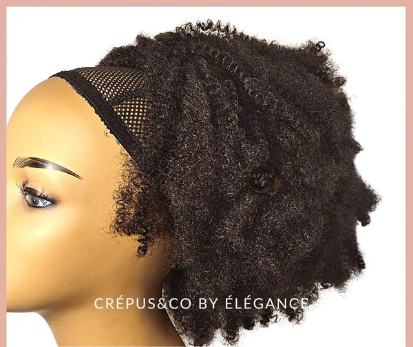 Queue de cheval afro Idéal pour coiffures afro rapides et faciles - Extension ponytail cheveux afro pour femmes noires.